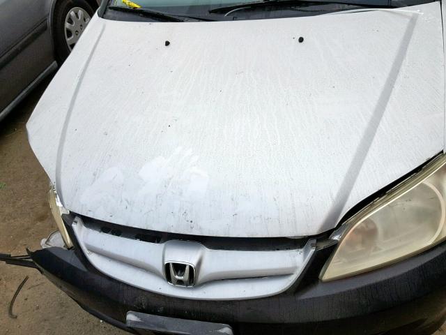 2HGES16305H500252 - 2005 HONDA CIVIC DX V SILVER photo 7