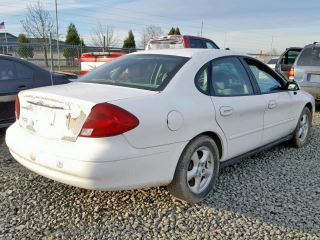 1FAFP55U32A167292 - 2002 FORD TAURUS SES WHITE photo 4