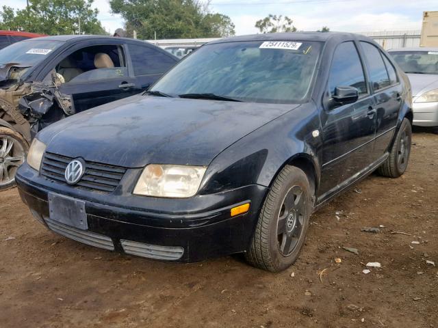 3VWSP69M92M108661 - 2002 VOLKSWAGEN JETTA GLS BLACK photo 2