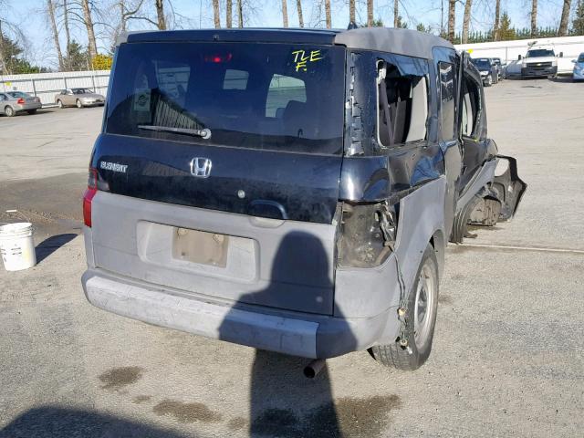 5J6YH18384L013853 - 2004 HONDA ELEMENT LX BLACK photo 4