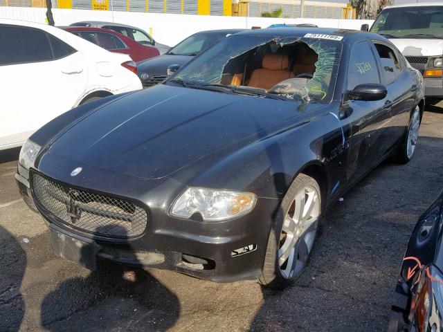 ZAMCE39A870026878 - 2007 MASERATI QUATTROPOR BLACK photo 2