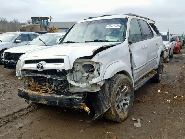 5TDBT48A27S287272 - 2007 TOYOTA SEQUOIA LI WHITE photo 2