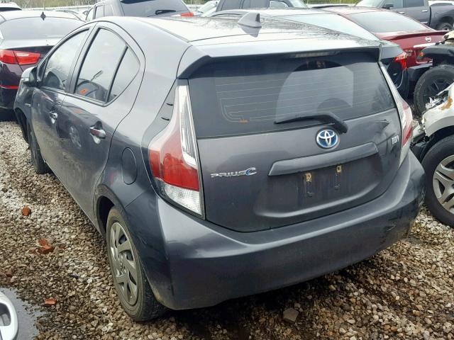 JTDKDTB37F1577245 - 2015 TOYOTA PRIUS C BLACK photo 3