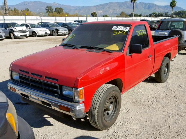 1N6SD11S4NC346753 - 1992 NISSAN TRUCK SHOR RED photo 2