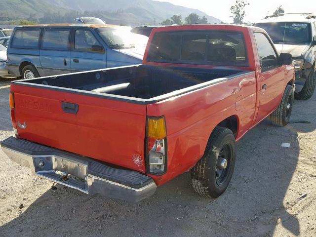 1N6SD11S4NC346753 - 1992 NISSAN TRUCK SHOR RED photo 4