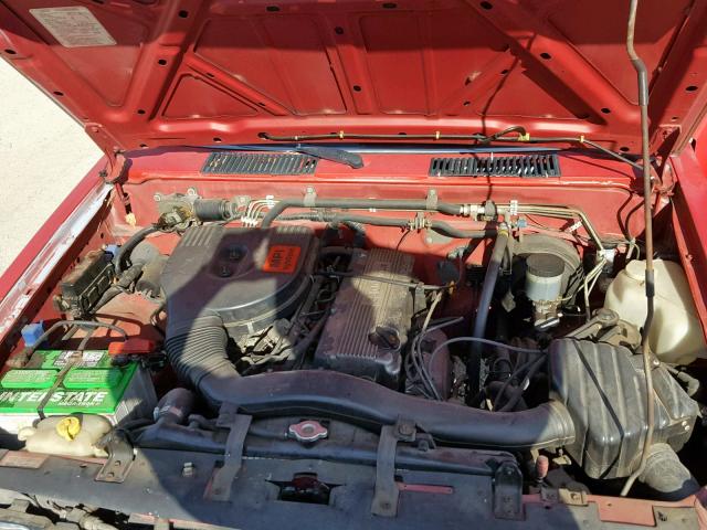 1N6SD11S4NC346753 - 1992 NISSAN TRUCK SHOR RED photo 7