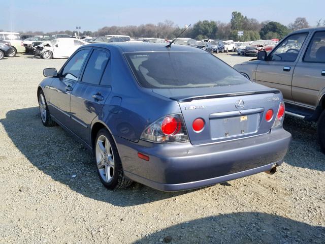 JTHBD192750095525 - 2005 LEXUS IS 300 BLUE photo 3