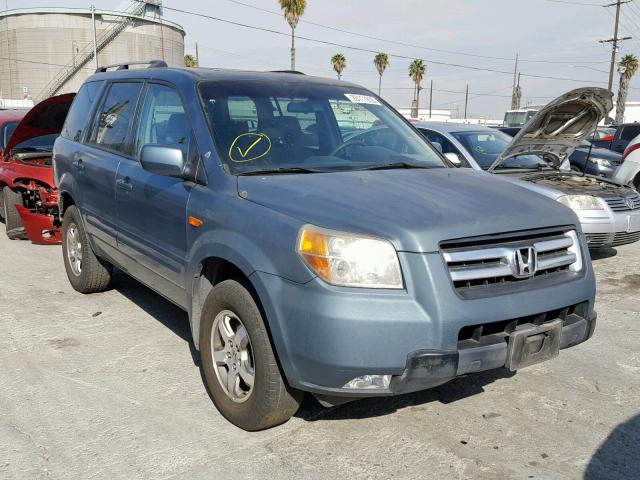 5FNYF28378B012185 - 2008 HONDA PILOT SE BLUE photo 1