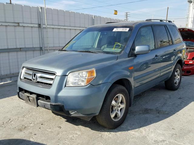 5FNYF28378B012185 - 2008 HONDA PILOT SE BLUE photo 2