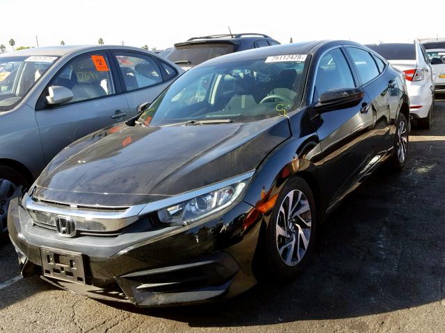 2HGFC2F7XGH543011 - 2016 HONDA CIVIC EX BLACK photo 2
