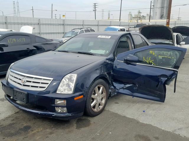 1G6DC67A260101224 - 2006 CADILLAC STS BLUE photo 2