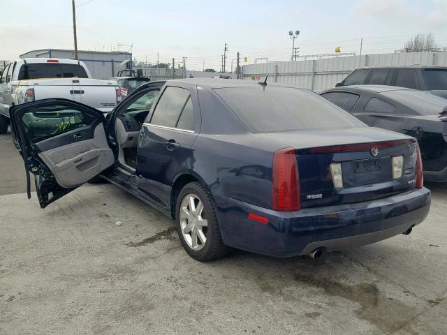 1G6DC67A260101224 - 2006 CADILLAC STS BLUE photo 3