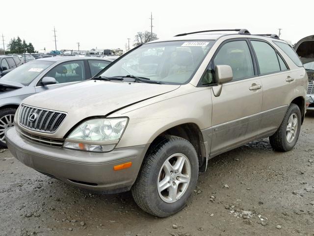 JTJHF10U410231721 - 2001 LEXUS RX 300 GOLD photo 2