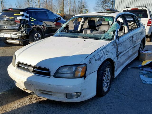 4S3BE656616211034 - 2001 SUBARU LEGACY GT WHITE photo 2