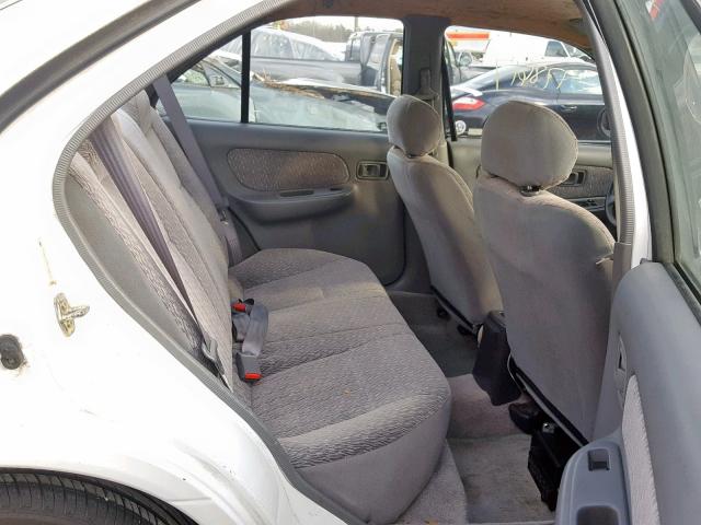 1N4AB41D0WC752169 - 1998 NISSAN SENTRA E WHITE photo 6