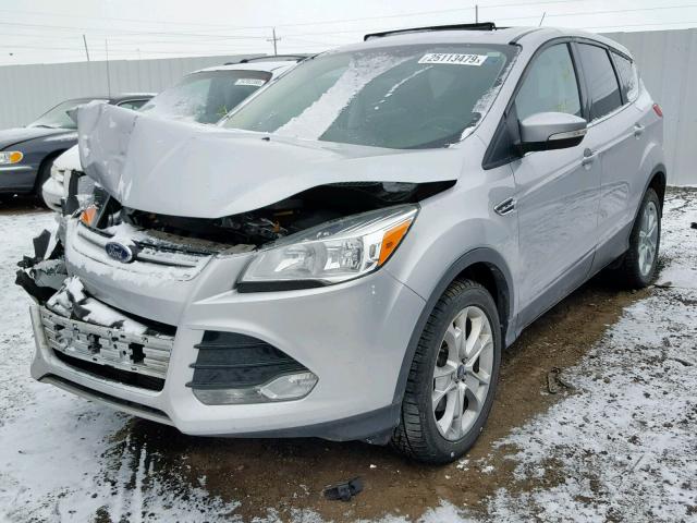 1FMCU9H95DUC79271 - 2013 FORD ESCAPE SEL SILVER photo 2