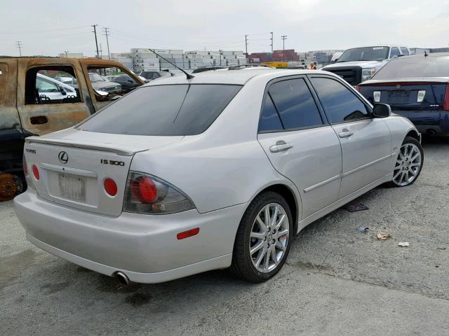 JTHBD192340092488 - 2004 LEXUS IS 300 CREAM photo 4