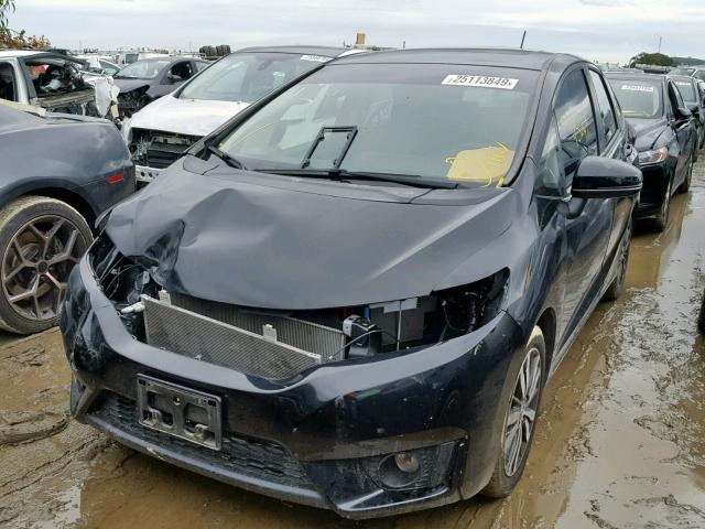 JHMGK5H72GX033945 - 2016 HONDA FIT EX BLACK photo 2