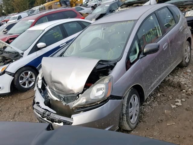 JHMGE8H22AS023482 - 2010 HONDA FIT SILVER photo 2