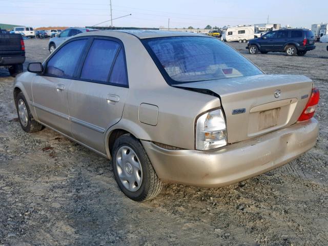 JM1BJ222910448870 - 2001 MAZDA PROTEGE DX GOLD photo 3