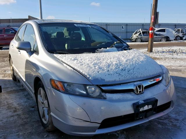 1HGFA16807L077388 - 2007 HONDA CIVIC EX SILVER photo 1