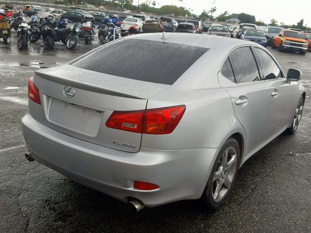 JTHBK262X82063130 - 2008 LEXUS IS 250 SILVER photo 4