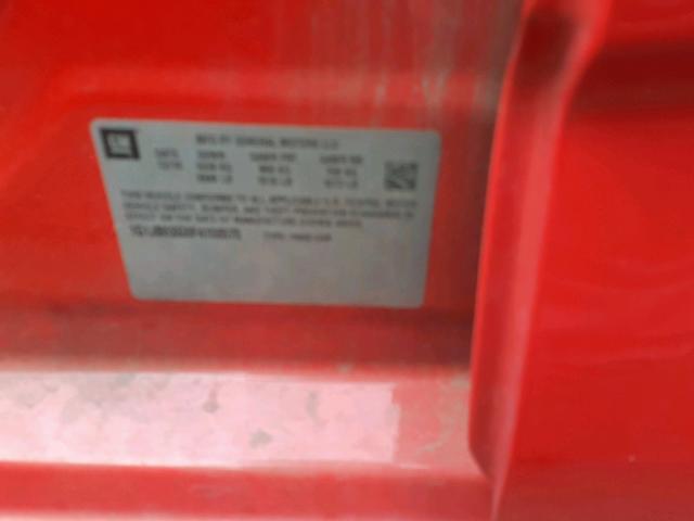 1G1JB6SG8F4158575 - 2015 CHEVROLET SONIC LS RED photo 10