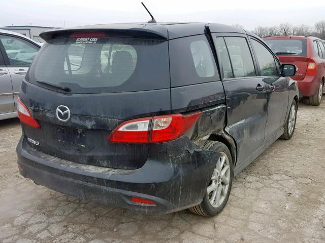 JM1CW2CL3D0152499 - 2013 MAZDA 5 BLACK photo 4