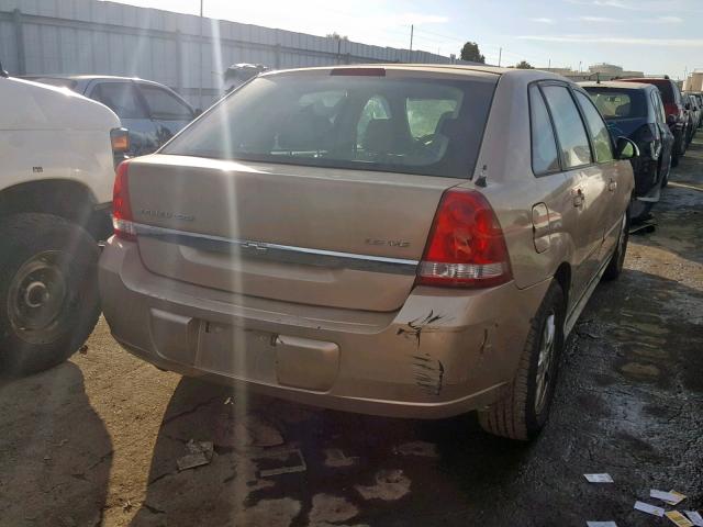 1G1ZT64835F238245 - 2005 CHEVROLET MALIBU MAX 金色 照片 4