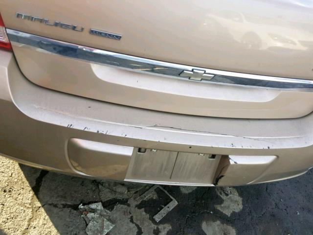 1G1ZT64835F238245 - 2005 CHEVROLET MALIBU MAX 金色 照片 9