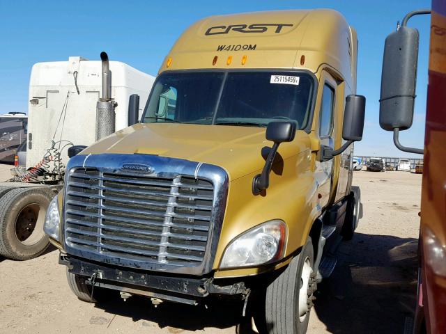 3AKJGLDRXESFL2095 - 2014 FREIGHTLINER CASCADIA 1 GOLD photo 2