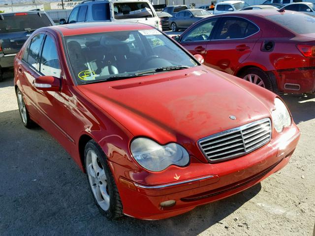 WDBRF40J94A588632 - 2004 MERCEDES-BENZ C 230K SPO RED photo 1