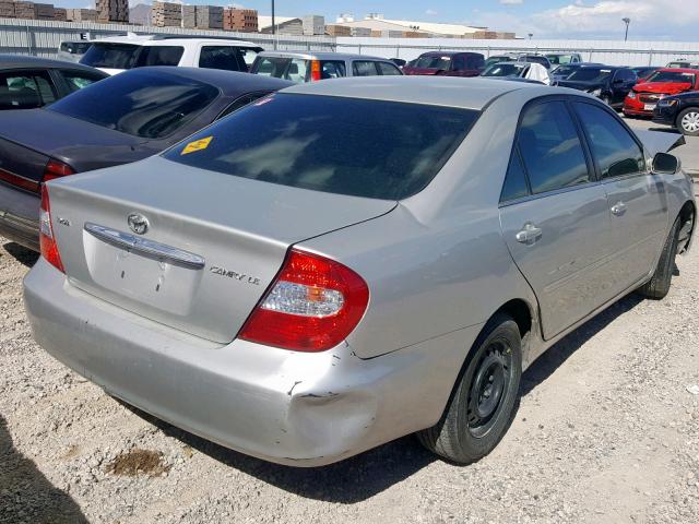 4T1BE32K52U077416 - 2002 TOYOTA CAMRY LE SILVER photo 4