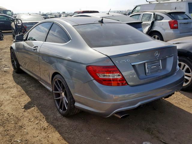 WDDGJ4HB2CF861549 - 2012 MERCEDES-BENZ C 250 SILVER photo 3