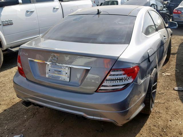 WDDGJ4HB2CF861549 - 2012 MERCEDES-BENZ C 250 SILVER photo 4