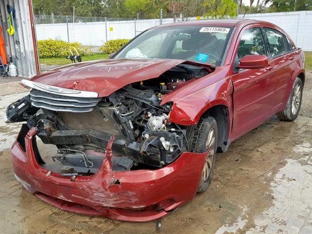 1C3CCBBB6CN166713 - 2012 CHRYSLER 200 TOURIN RED photo 2