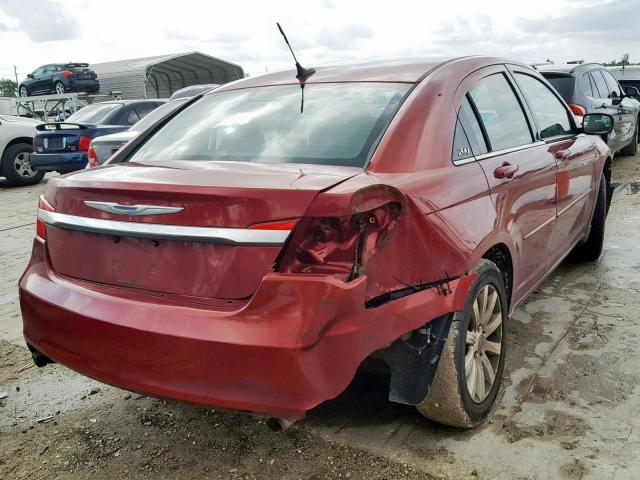 1C3CCBBB6CN166713 - 2012 CHRYSLER 200 TOURIN RED photo 4