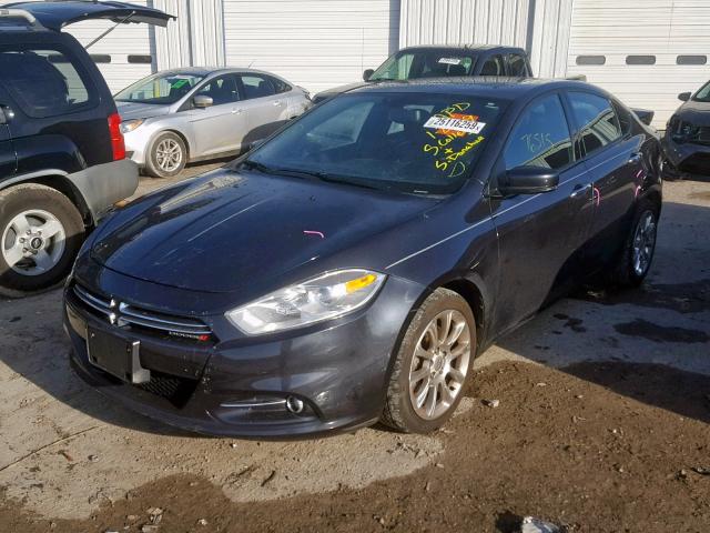 1C3CDFCA5DD176263 - 2013 DODGE DART LIMIT BLACK photo 2