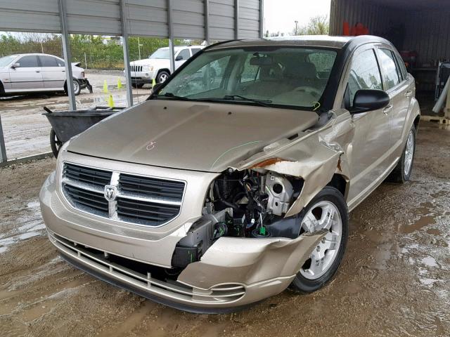 1B3HB48A99D259112 - 2009 DODGE CALIBER SX TAN photo 2