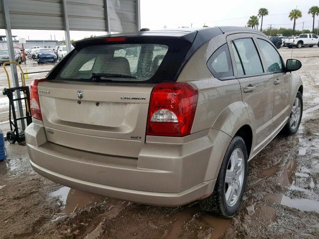 1B3HB48A99D259112 - 2009 DODGE CALIBER SX TAN photo 4