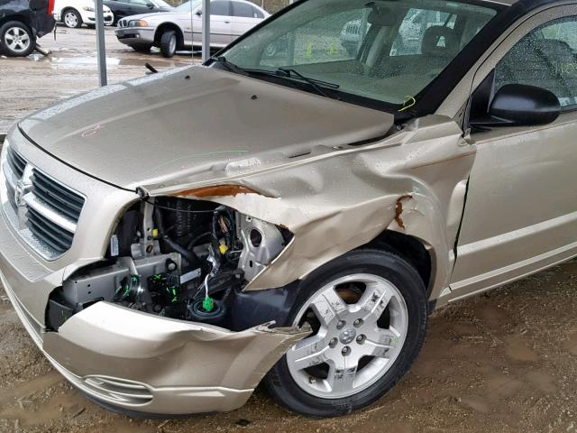 1B3HB48A99D259112 - 2009 DODGE CALIBER SX TAN photo 9