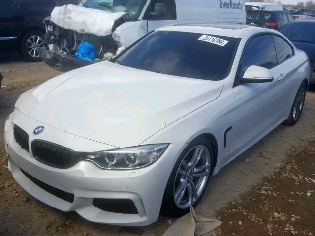 WBA3R5C5XEK186744 - 2014 BMW 435 XI WHITE photo 2