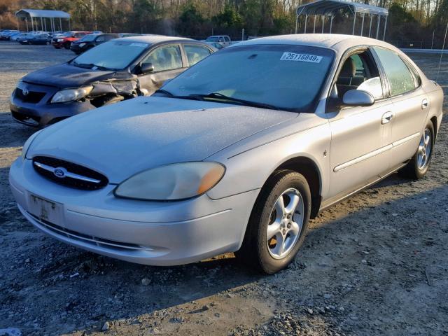 1FAFP552X2A231407 - 2002 FORD TAURUS SES SILVER photo 2