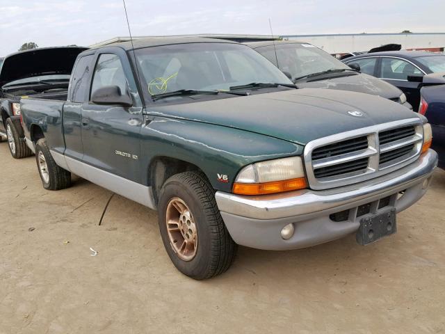 1B7GL22X0XS174614 - 1999 DODGE DAKOTA GREEN photo 1