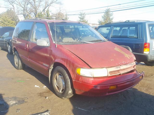 4N2DN11W0PD803824 - 1993 NISSAN QUEST GXE RED photo 1