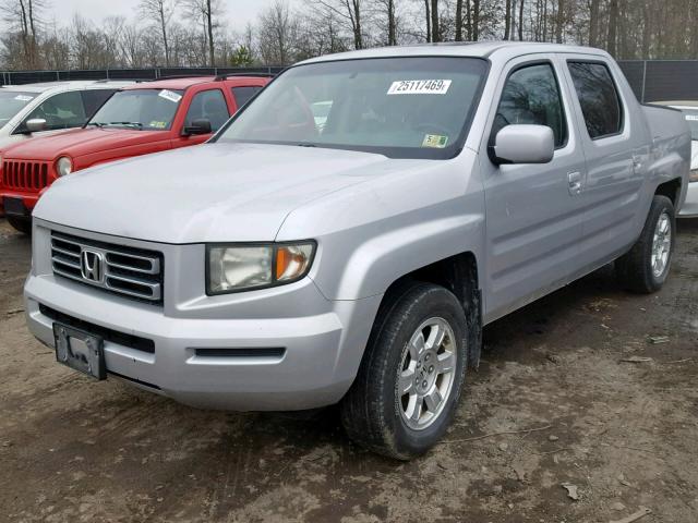 2HJYK16588H539071 - 2008 HONDA RIDGELINE SILVER photo 2