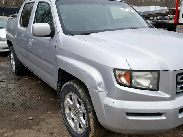 2HJYK16588H539071 - 2008 HONDA RIDGELINE SILVER photo 9