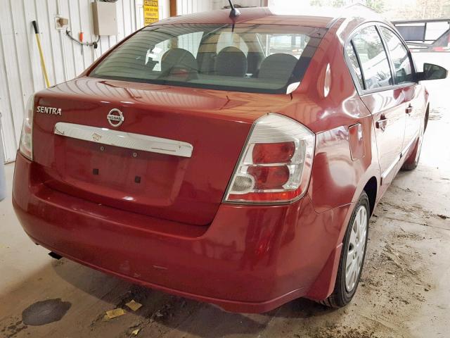 3N1AB6AP7AL692908 - 2010 NISSAN SENTRA 2.0 RED photo 4