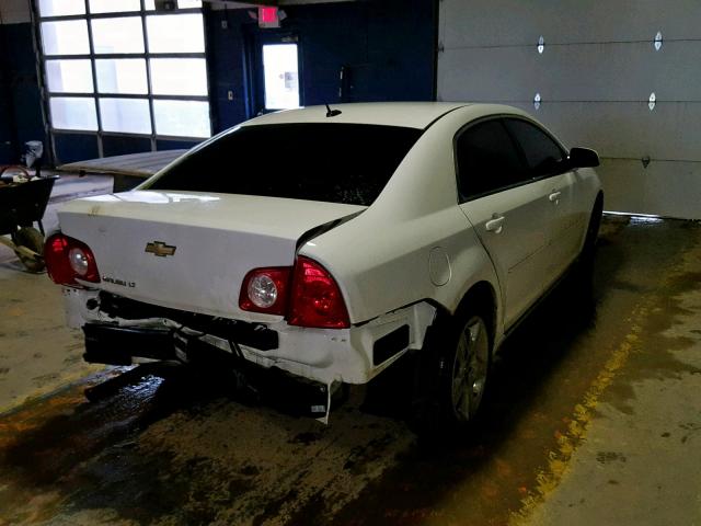 1G1ZC5EB2AF259179 - 2010 CHEVROLET MALIBU 1LT WHITE photo 4