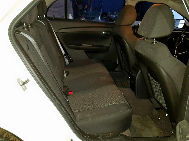 1G1ZC5EB2AF259179 - 2010 CHEVROLET MALIBU 1LT WHITE photo 6